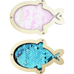 2 Stücke Fischförmiger Holzchips, Kinderspielzeug Für Kinder, Kreatives Und Interessantes Spielzeug